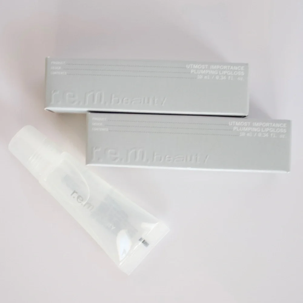 R.E.M Beauty Utmost Importance Clear Plumping Lip Gloss x2 NIB